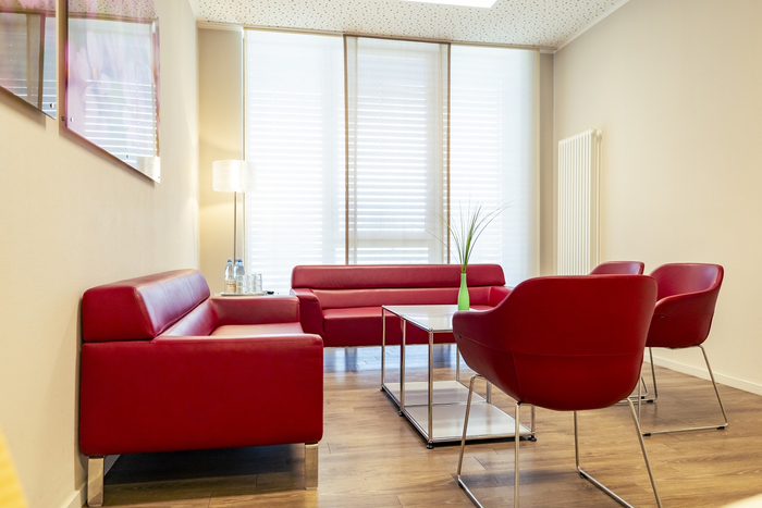 Aufenthaltsraum für Wahlleistungspatienten im St. Marien Hospital Eickel.