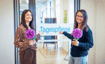 Kim Stemmer, Teamleitung der Tagespflege, und ihr Team informierten beim Tag der offenen Tür über die Angebote der Tagespflege in den Widumer Höfen